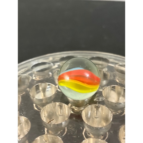 Unbranded Other - Unbranded Glass Marble 0.96in Multi Excellent Vintage Tri-Color Cats Eye